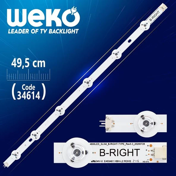480Dled_Slim_B-Rıght-Type_Rev03  49.5 Cm (Wk-660) ürün görseli 1