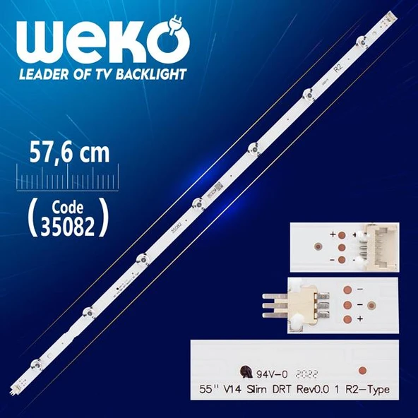 55'' V14 SLİM DRT REV0.0 1 R2-TYPE - 6916L 2171A - 57.6 Cm 7 Ledli - WK-470 Led Tv Bar ürün görseli 1