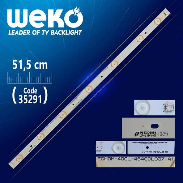 IC-A-HWAI40D264R - ECHOM-40CL-464OCLO37-A1 - 51.5 Cm - (WK-478) Tv Led Bar (Tvnizi açıp içindeki led barla birebir aynısı olduğunu görmeden almayınız. Sonrasında iade ALMAMAKTAYIZ.) ürün görseli 1