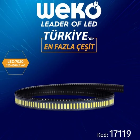 7020 120-150 MA 6V Tv Led Bar Ledleri (Tvnizi açıp içindeki led barla birebir aynısı olduğunu görmeden almayınız. Sonrasında iade ALMAMAKTAYIZ.) ürün görseli 1