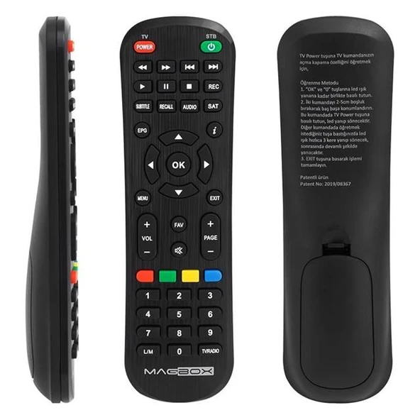 Magbox Vip - Dragon - Luna / Sunny 14850 / Akiwa HD / Hometech HT-1010 / Digiline X100 / Astracom Saturn HD / Rowell Mini HD Uyumlu Uydu Alıcı Kumandası ürün görseli 1