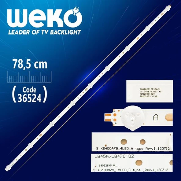 SVS400A79_4LED_A-TYPE & SVS400A79_5LED_C-TYPE (78.50 CM) - Tv Led Bar (Tvnizi açıp içindeki led barla birebir aynısı olduğunu görmeden almayınız. Sonrasında iade ALMAMAKTAYIZ.) ürün görseli 1