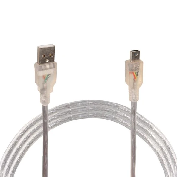 Powermaster İpod Şarj Aleti Kablosu 5 Pin Geniş 1.5 Metre Şeffaf ürün görseli 1
