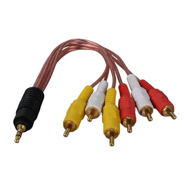 3.5 Mm Stereo Erkek -6 Tos Erkek 5+1 Ses Sistemi Kablosu ürün görseli 1