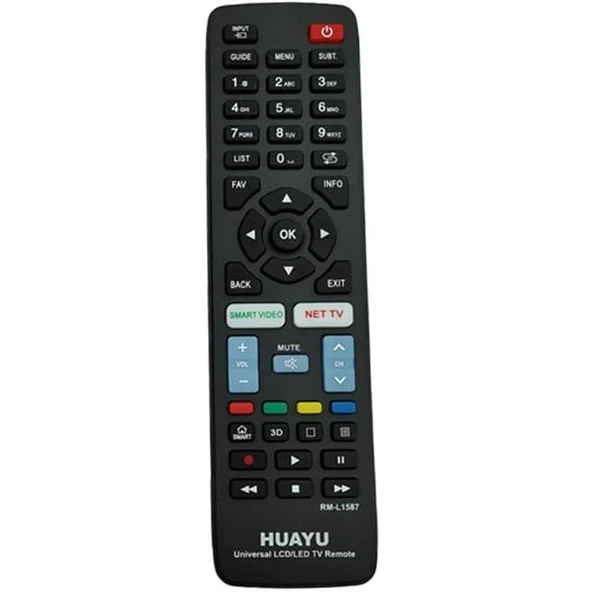 Huayu RM-L1587 Samsung-LG-Sony-Philips-Panasonic Universal Lcd Tv Kumanda ürün görseli 1