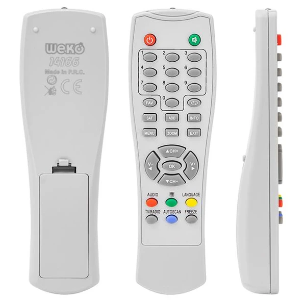 Botech 6500-6550-6600-6700 Uydu Alıcı Kumandası ürün görseli 1