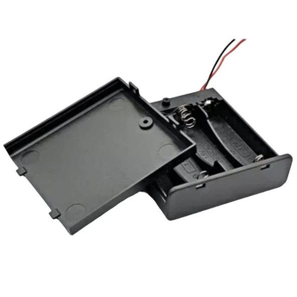Powermaster  4'Lü AA Kapaklı Switch'li Pil Yuvası (IC-233F) - Resim 4