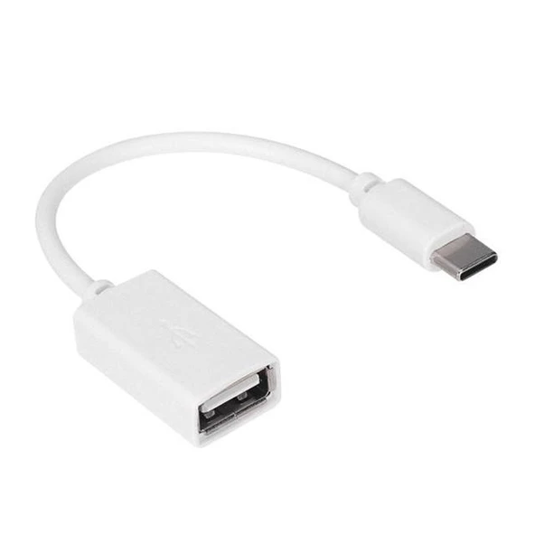 Hytech HY-X112 Beyaz Usb Dişi To Type-C Erkek Otg Çevirici ürün görseli 1