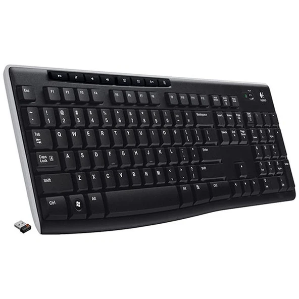 Logitech K270 Kablosuz USB Q TR Multimedya Siyah Klavye ürün görseli 1