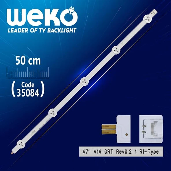 47''  V14 DRT REV0.2 1 R1 - TYPE - ( 50 Cm ) - 5 Ledli - ( WK-841 ) Tv Led Bar (Tvnizi açıp içindeki led barla birebir aynısı olduğunu görmeden almayınız. Sonrasında iade ALMAMAKTAYIZ.) ürün görseli 1