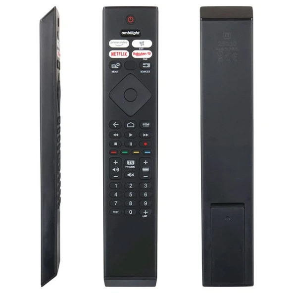 Philips PH V4 - 55PUS943512FZ1 - 65OLED806/12 - 65OLED856/12 - 65PML9507/12 Netflix-Rakuten TV-Prime Video Tuşlu Ses Komutsuz Lcd Led Tv Kumanda ürün görseli 1