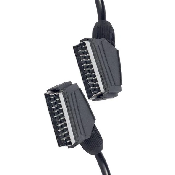 Powermaster PM-2912 Standart 1.2 Metre 7 Mm Tırnaklı Scart Scart Kablo ürün görseli 1