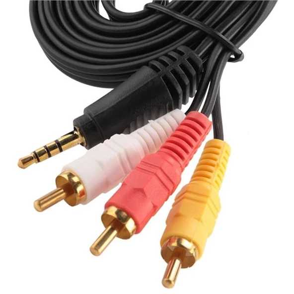 Powermaster 3.5Mm Stereo - 3 Boğumlu - 3Rca (Discman Kablosu) 1.5 Metre ürün görseli 1