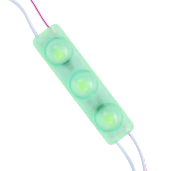 Powermaster 12 Volt 1.5 Watt Yeşil Yanıp Sönen Parlak Tek Renk 2835 69 X 16 Mm IP65 160 – 180 Lümen 160 Derece Modül Led ürün görseli 1