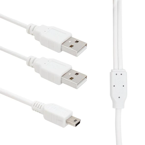 Powermaster USB 2 A Erkek-Mini USB 5 Pin 1 Metre Kablo ürün görseli 1