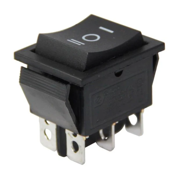 Geniş Işıksız 6 Pinli Yaylı Anahtar (Mom-Off-Mom) IC-110 ürün görseli 1