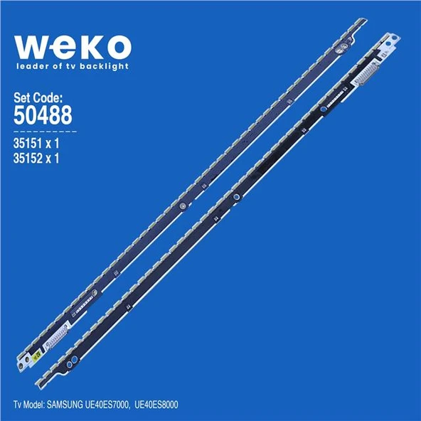 Wkset-5488 35151X1 35152X1 40Snb 3D-7032Led 2 Adet Led Bar (56Led) (Tvnizi açıp içindeki led barla birebir aynısı olduğunu görmeden almayınız. Sonrasında iade ALMAMAKTAYIZ.) ürün görseli 1