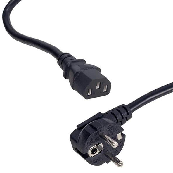 Powermaster PM-26081 3X1 Mm Siyah 2.5 Metre C7 Power Güç Kablosu ürün görseli 1