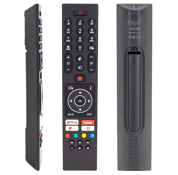 Vestel 49UD8200 - 55UD8450 / Finlux 32FFI5760 Netflix-Youtube-Play Tuşlu Lcd-Led Tv Kumanda (RC43137-30101403) ürün görseli 1