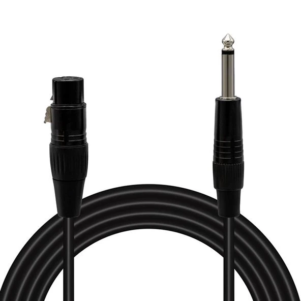 Magicvoice LD379 XLR Canon Dişi - 6.3 Mm Mono Erkek 1 Metre Kablo ürün görseli 1