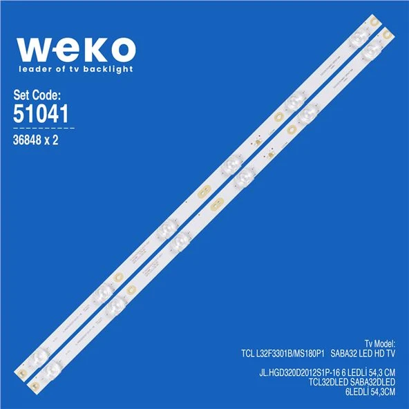 Saba 32 LED HD TV 32'' 2 Adet Tv Led Bar (Tvnizi açıp içindeki led barla birebir aynısı olduğunu görmeden almayınız. Sonrasında iade ALMAMAKTAYIZ.) ürün görseli 1