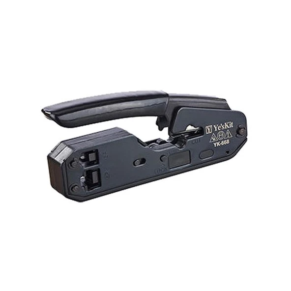 Powermaster YK-668 Çok Fonksiyonlu RJ11 RJ12 RJ45 3İn1 Kablo Kesme - Soyma - Konnektör Çakma Pensesi ürün görseli 1