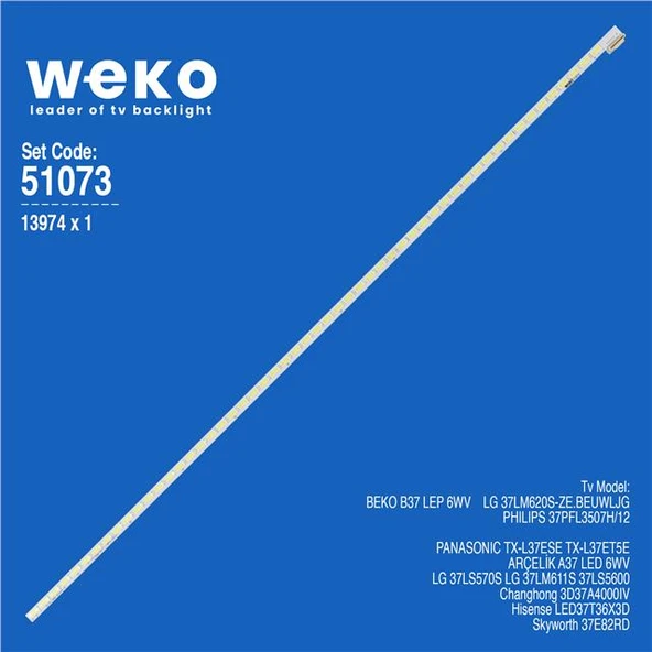 Beko 37LM611S 37'' 1 Adet Tv Led Bar (Tvnizi açıp içindeki led barla birebir aynısı olduğunu görmeden almayınız. Sonrasında iade ALMAMAKTAYIZ.) ürün görseli 1