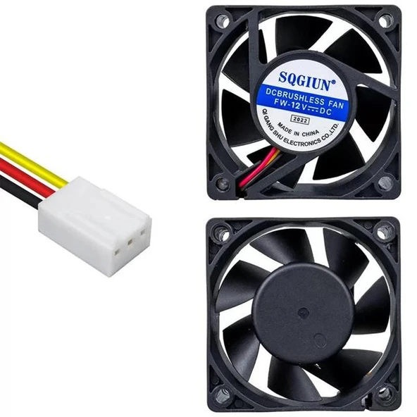 Powermaster IC-216 Fırçasız DC Fan 60X60x25mm 12 Volt 3 Pin (Seri 2) ürün görseli 1
