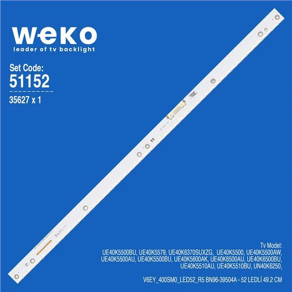 Samsung UE40K6000 40'' 1 Adet Tv Led Bar (Tvnizi açıp içindeki led barla birebir aynısı olduğunu görmeden almayınız. Sonrasında iade ALMAMAKTAYIZ.) ürün görseli 1