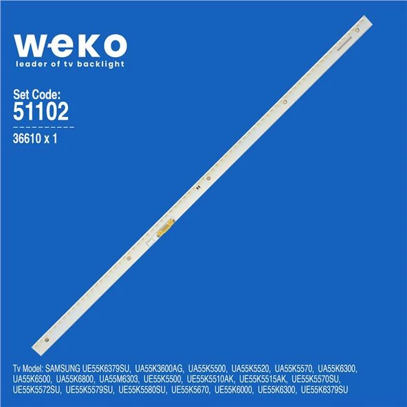 Samsung UE55K5515AK 55'' İnç 1 Adet Tv Led Bar (Tvnizi açıp içindeki led barla birebir aynısı olduğunu görmeden almayınız. Sonrasında iade ALMAMAKTAYIZ.) ürün görseli 1
