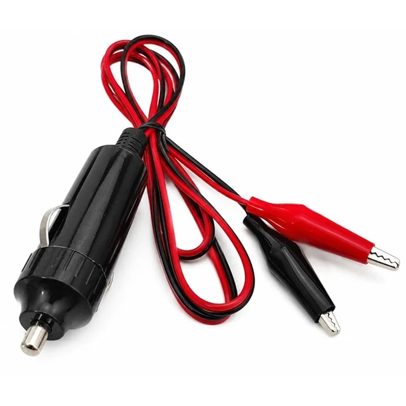 Powermaster PM-7799 Krokodil Uçlu Araç Çakmak Fişi 1 Metre Kablolu ürün görseli 1