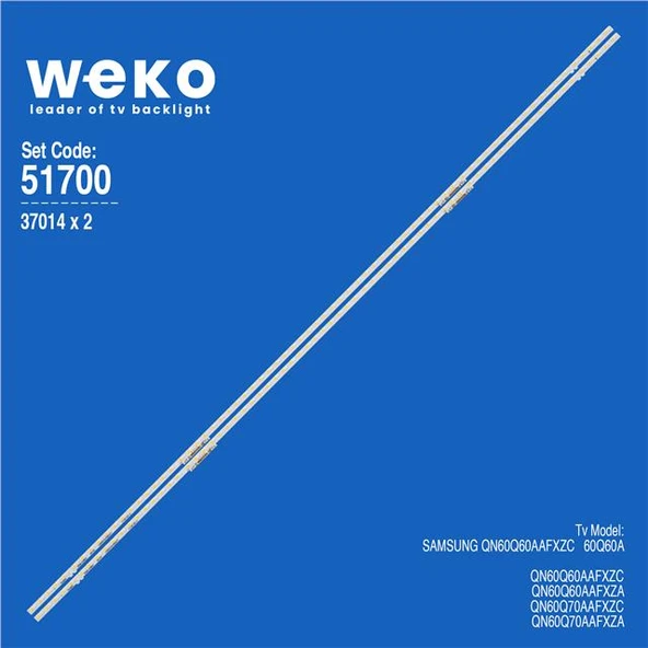 Samsung QN60Q60AAFXZC 65'' 2 Adet Tv Led Bar (72 Led) (Tvnizi açıp içindeki led barla birebir aynısı olduğunu görmeden almayınız. Sonrasında iade ALMAMAKTAYIZ.) ürün görseli 1