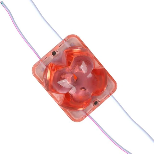 Powermaster PM-14720 12 Volt 2 Watt Kırmızı Sabit 4333-3030 Modül Led 43X33x28mm ürün görseli 1