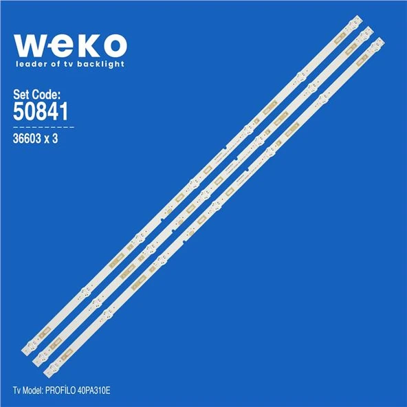 Wkset-5841 36603X3 Hk40d07-Zc22ag-04 7S1P 303Hk400038 3 Adet Led Bar (Tvnizi açıp içindeki led barla birebir aynısı olduğunu görmeden almayınız. Sonrasında iade ALMAMAKTAYIZ.) ürün görseli 1