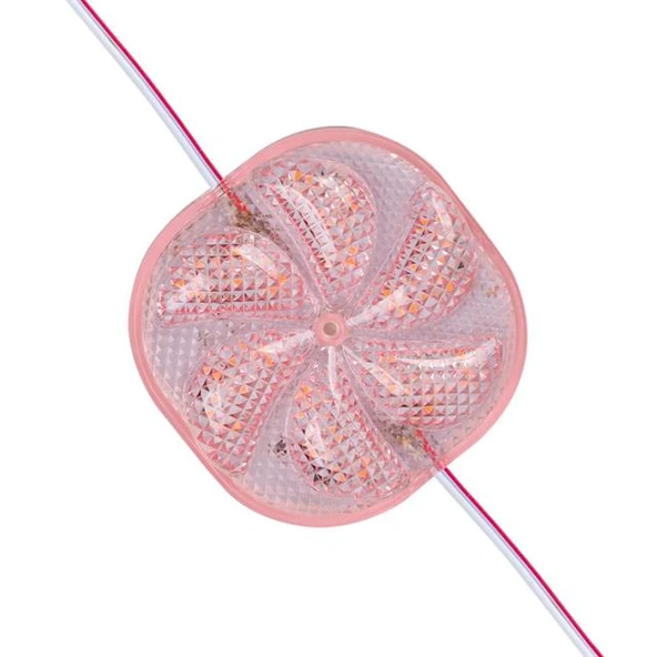 Powermaster PM-14709 12 Volt 3 Watt Pembe Sabit 6565-2835 Modül Led 65X65x12mm ürün görseli 1
