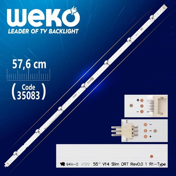 55'' V14 SLİM DRT REV0.0 1 R1-TYPE - 6916L-1630A - 57.6 Cm 7 Ledli - WK-469 Led Tv Bar ürün görseli 1