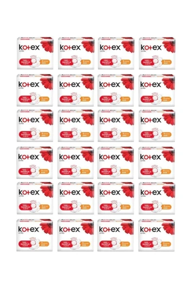 Kotex Tekli Hijyenik Ped Normal 8'li (24 adet) ürün görseli 1