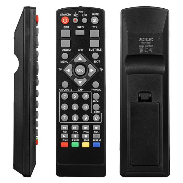 Mersat Mini HD - Grundig DSR 7150 - Botech 2010 / 7200 HD - Akiwa AKW 18500 - Yumatu Slim HD Uydu Alıcı Kumandası ürün görseli 1