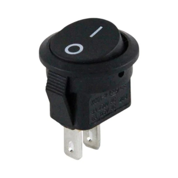 Powermaster Mini Yuvarlak 2 Pin Işıksız ON-OFF Anahtar IC-134E ürün görseli 1