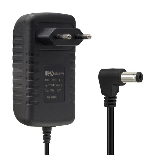 Weko 16.8 Volt - 2 Amper Ledli̇ Pri̇z Ti̇pi̇ 5.5*2.5  Uçlu Şarj Adaptörü ürün görseli 1