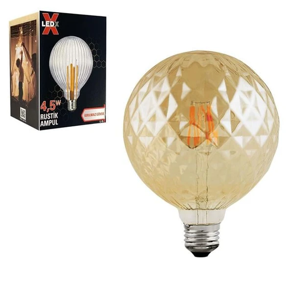 Ledx GDS-95 Kırılmaz Gövde 4,5 Watt Rustik Ampul ürün görseli 1