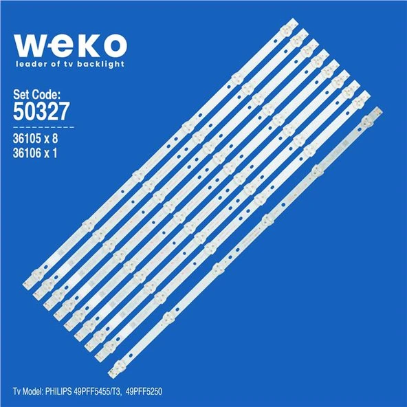 Philips 49PFF5455/T3 49'' İnç 9 Adet Tv Led Bar (Tvnizi açıp içindeki led barla birebir aynısı olduğunu görmeden almayınız. Sonrasında iade ALMAMAKTAYIZ.) ürün görseli 1