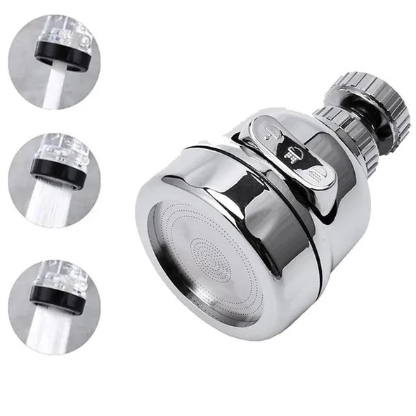 Sunup SN-27115 3 Kademeli Tasarruflu Musluk Başlığı 360 Derece ürün görseli 1