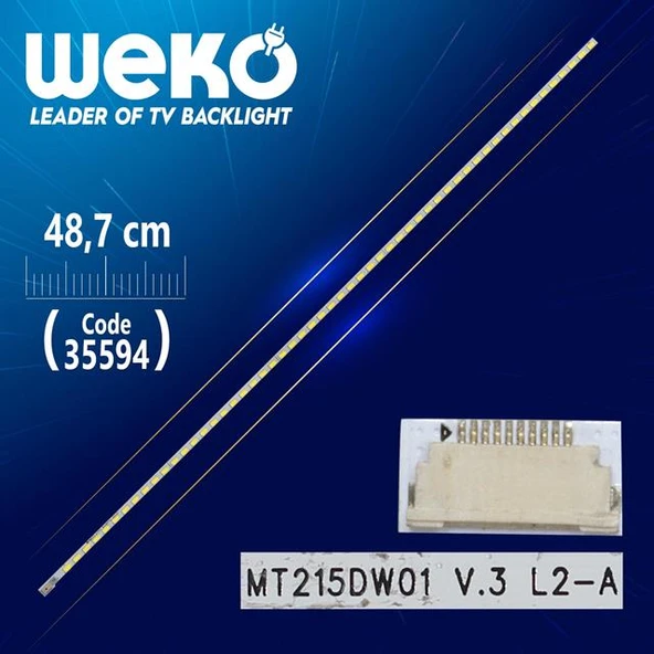 MT215DW01 V.3 L2-A - 48.7 Cm 99 Ledli - (WK-1106) Tv Led Bar (Tvnizi açıp içindeki led barla birebir aynısı olduğunu görmeden almayınız. Sonrasında iade ALMAMAKTAYIZ.) ürün görseli 1
