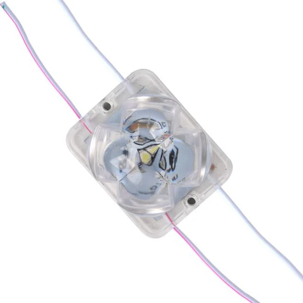 Powermaster PM-14711 12 Volt 2 Watt Soğuk Beyaz Yanıp Sönen Çakar 4333-3030 Modül Led 43X33x28mm ürün görseli 1