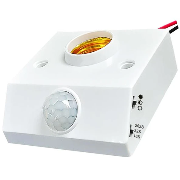 Ledx DY-102 Abs 360 PIR Hareket Sensörlü E27 Duy Aparatı - Resim 3