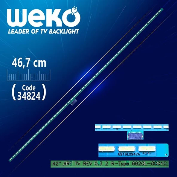 42 Art Tv Rev 0.3 2 R-Type - 6920L-0001C - 46.7 Cm 54 Ledli - (Wk-699) ürün görseli 1