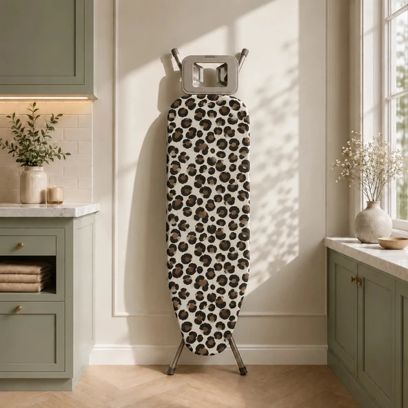 Pionny Keçeli Ütü Masası Kılıfı - 55x140 cm - Leopar ürün görseli 1