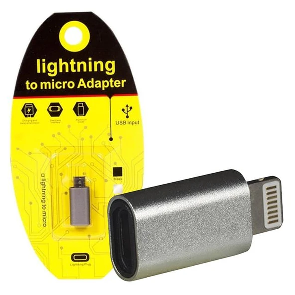 Powermaster Iphone Lightnıng TO Samsung MICRO-USB Çevirici OTG Aparat ürün görseli 1