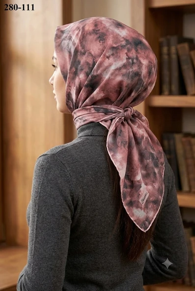 Sharell Desenli Soft Pamuk Eşarp 280-111 ürün görseli 1